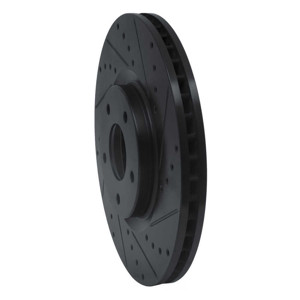 Dynamic Friction Company 633-67059R DFC Brake Rotor - Drilled And Slotted - Black