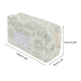 thumbnail image 2 of Unique Bargains 1 Pc Flower Style Drawstring Makeup Bag for Vacation Green Polyester, 2 of 6