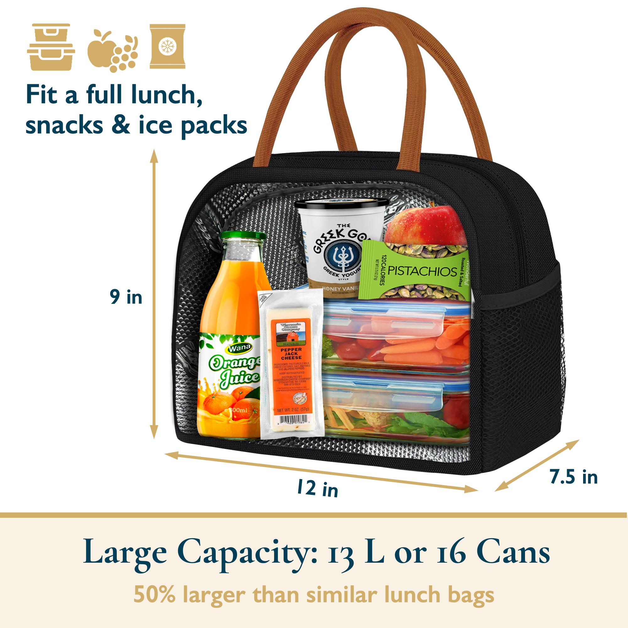 ComfiTime Insulated Lunch Bag, 13L Capacity photo 5