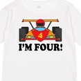 thumbnail image 4 of Inktastic Race Car 4th Birthday Boys Long Sleeve Toddler T-Shirt, 4 of 5