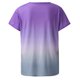 thumbnail image 3 of Blusa de Manga Corta Suelta Fiudx Cuello Redondo Estampado a La Moda Mujer, 3 of 4