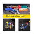 thumbnail image 4 of Black Magic Adhesive Cargo Net Elastic String Pouch, Car Back Rear Trunk Seat Mesh Net 2 Pcak-50X25cm, 4 of 5