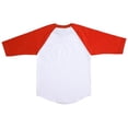 thumbnail image 3 of Hat and Beyond Kids Plain Raglan Baseball T-Shirt with 3/4 Sleeve, 3 of 4