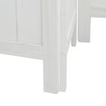 thumbnail image 7 of vidaXL Room Divider 6 Panels White Solid Wood Paulownia, 7 of 7