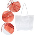 thumbnail image 3 of Bolso de playa portátil para viajes al aire libre bolso de hombro blanco, 3 of 5