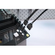 CORSAIR RS120-R ARGB 120mm PWM Reverse Fans Triple Pack – Reverse Fan Blade – Eight Vibrant RGB LEDs – Magnetic Dome Bearing – Daisy-Chain 4-Pin PWM and +5V ARGB Connections