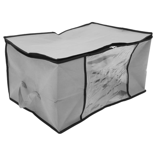 Caja de almacenamiento para ropa, sábanas y ropa de cama, organizador transparente para armario.