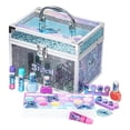 thumbnail image 1 of Set de belleza Stitch Train Case, kit de maquillaje para niñas, juego de maquillaje lavable real, maquillaje de juego, recuerdo de fiesta, cumpleaños, edades 3 4 5 6 7 8 9 10 11 12 de Townley Girl, 1 of 5