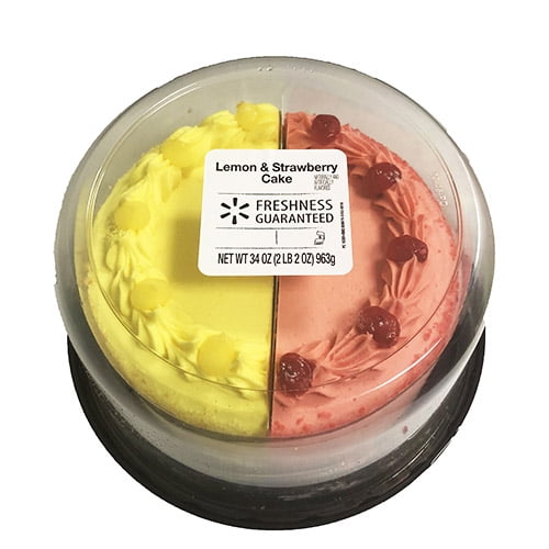 Freshness Guaranteed Lemon and Strawberry Cake Walmart