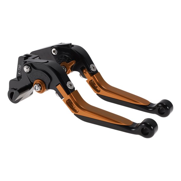 Palancas de freno y embrague cortas y largas para Kawasaki Z1000SX 2017-2020, palanca de manillar de motocicleta ajustable, aleación de aluminio, cabeza negra, mango naranja