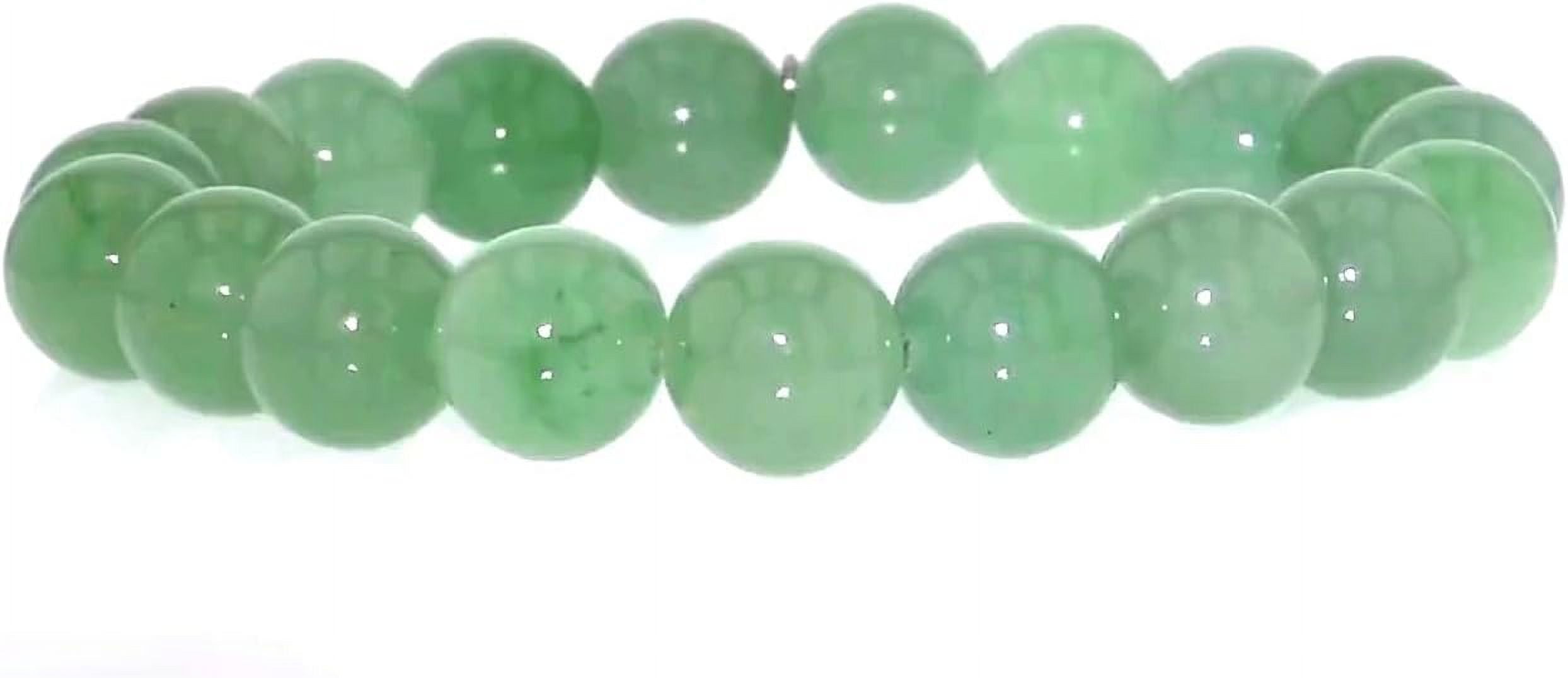 NO 10mm Jade Bead Stretch Bracelet