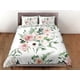 thumbnail image 3 of Rosas Juego de Funda Nórdica Colcha Bohemia, Floral Dorm Boho Ropa de Cama Funda de almohada, 3 of 4