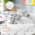 thumbnail image 2 of 3 Piece Farmhouse Chicken Duvet Cover Set Queen Size, Microfiber Comforter/Quilt Cover with Corner Ties and 2 Pillowcases, Retro Pastoral Feathers Animal All Season Soft Bedding with Zipper Closure, 2 of 8