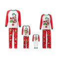thumbnail image 2 of Ensemble de Pyjamas Assortis pour la Famille de Noël pour Enfants Adultes Ensemble de Vêtements de Nuit de Vêtements de Nuit de Raglan Imprimé de Mode pour Bébé, 2 of 8