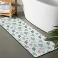 thumbnail image 2 of Light Dinosaurs Pastel Pattern Bathroom Rugs Mat,Non Slip Microfiber Bathroom Rug,Rubber Backing,Soft Bathroom Mats for Bathroom Floor,Tub and Shower,47x17in(120x43cm), 2 of 5