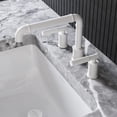 thumbnail image 6 of Avallon 8 in. Widespread, Sleek Handle, Bathroom Faucet in Matte White, 6 of 10