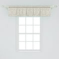 thumbnail image 2 of Ambesonne Leopard Window Valance, Skin Print Wildlife Layout, 42" x 12", Pale Taupe Ivory, 2 of 3