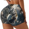 thumbnail image 1 of Balery Astronaut Soccer Field Pantalones cortos de entrenamiento estampados para mujer, sin costuras, ajustados, para gimnasio, yoga, correr, deportes, ejercicio activo, fitness.-XX-Large, 1 of 8
