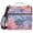 Colorful Nebulae Marble, variant on 3 Ring Zipper Binder with Shoulder Strap Waterproof Trapper Keeper 2 Inch D-Ring 500 Sheets Capacity Elegant Black Marble
