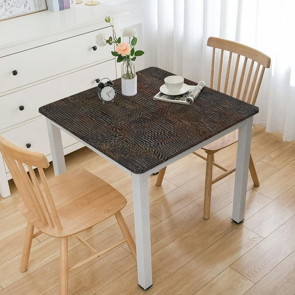 HAOXIT Square Table Cloth, Wipe Clean Table Cover for Summer Indoor and Outdoor Use (Rectangle) 44''x44''