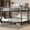 Black, variant on Metal Queen Bunk Bed, Space Saving Design, Noise Reduced, No Box Spring Needed, for Bedrooms, Black, Ships 2 Pkgs