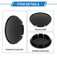 thumbnail image 6 of Unique Bargains Car Wheel Hub Center Caps for Volkswagen Golf 2015-2021 65mm 2.56"OD Plastic Black Front and Rear Wheels, 6 of 6