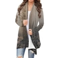 thumbnail image 1 of Cardigan pour Femmes, Haut Imprimé à Manches Longues avec Tissu Polyester Doux, Polyvalent pour Tenue Décontractée, Rendez-Vous et Superpositions Saisonnières, 1 of 6