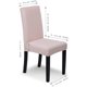thumbnail image 4 of Funda para Silla de 4 Piezas, Funda Universal para Sofá de Restaurante, Lycra Elástica, Muy Fácil de Limpiar y Duradera, Decoración de Ramo, Hotel, Restaurante (Borgoña, 4 Piezas) Rojo Verde MX-0130875FYD, 4 of 5