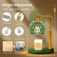 thumbnail image 2 of Adjustable Height Candle Warmer Lamp with Timer, Dimmable All Glass Candle Lamp Warmer Wax Warmer Lamp with 2 Bulbs, Elegant Home Decor, 2 of 9
