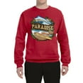 thumbnail image 2 of Wild Bobby, Paradise Surf Shack Marlin Pop Culture Unisex Crewneck Graphic Sweatshirt, Red, 3XL, 2 of 3