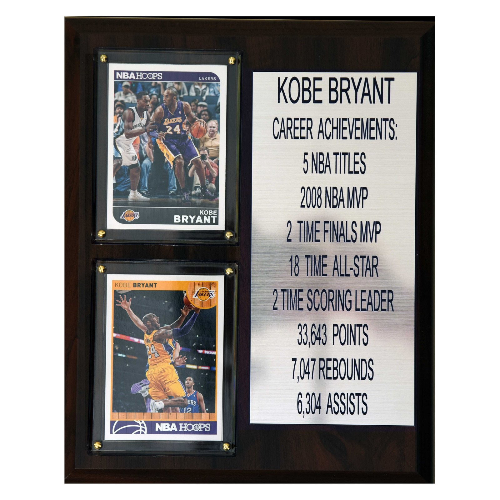 Shaquille O'Neal Los Angeles Lakers 10.5 x 13 Sublimated Hardwood Classics  Player Plaque 