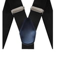 thumbnail image 4 of 6 Button Holes Link Men's Suspenders with 2 Length Adjusters Black, 4 of 9