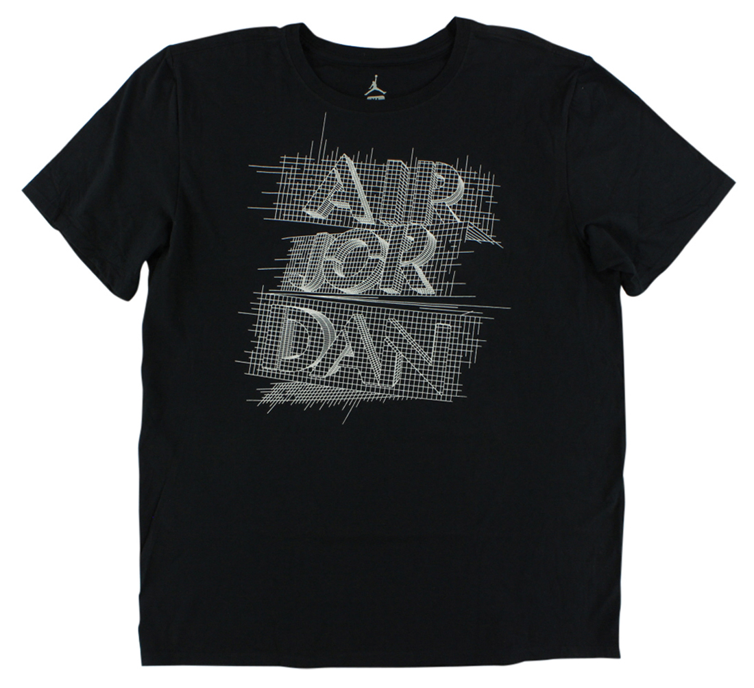 Jordan - Jordan Mens Retro 4 Stencil T Shirt Black - Walmart.com