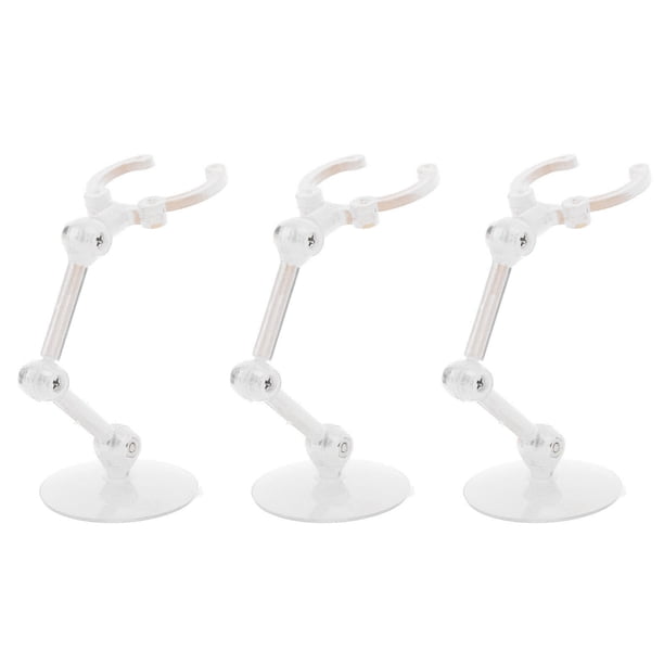 Soporte De Figuras De Acción De 10 Piezas, Soportes De Pantalla De Figura De Plástico Con Abrazadera Ajustable Y Base Para Muñecas Posibles Del Modelo