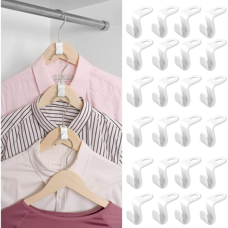 Clothes Hanger Connector Hooks, Plastic Mini Multi-Layer Cascading