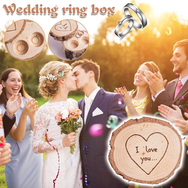 onlyliua Ofertas Caja de Madera para Propuesta de Boda con Letras para Pareja, Caja de Almacenamiento, Caja de Regalo
