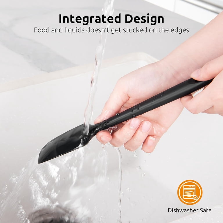 Mini Silicone Spatula, Black, 600°F Heat-Resistant photo 5