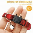 thumbnail image 4 of YISITIAN Cat Collar with Bell - Plaid Pattern, Adjustable & Breakaway Design (8-12 Inches) - Cute Pet Collar for Kittens (Suitable for Male & Female Cats) - Perfect Pet Gift & Accessory (Red, 1 Pack), 4 of 6