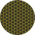 thumbnail image 1 of Ahgly Company Machine Washable Indoor Round Transitional Burgundy Brown Area Rugs, 3' Round, 1 of 7