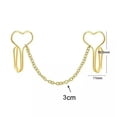 thumbnail image 3 of HOOUN Surgical Steel Non-Piercing Fake Nose Septum Decoration Creative Heart Nose Ring-Rose Gold, 3 of 9