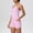 Suit-318Pink, variant on Gamivast Workout Sets for Women 2 Piece Halter Neck Crop Top & Biker Shorts Gym Outfits High Waist Yoga Running Activewear Summer Matching Suits