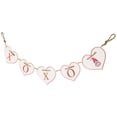 thumbnail image 4 of Northlight Hearts "XOXO" Valentine's Day Metal Banner - 32" - White and Red, 4 of 7