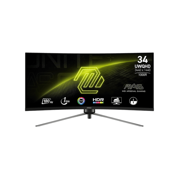 MSI 34" 180 Hz VA UWQHD Gaming Monitor 3440x1440 (UWQHD) MAG345CQR