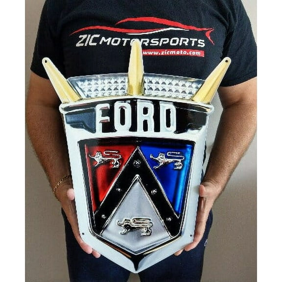 1955-1956 Ford Crest Crown Flat Steel Sign