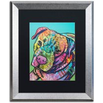 Trademark Fine Art "Mr. Brownie Custom-1" Canvas Art by Dean Russo, Black Matte, Silver Frame