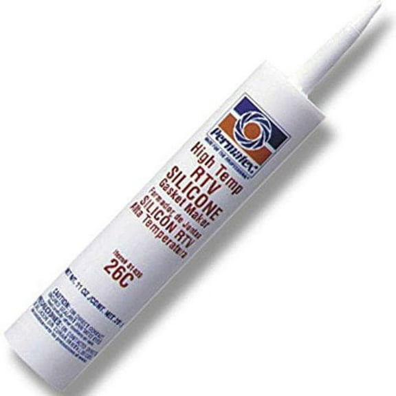 Hisco RTV Silicone Gasket Maker High Temperature - Red - 11 oz. Cartridge