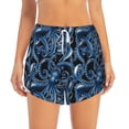 thumbnail image 2 of Wukai Octopus Print Women' double-layer Shorts for Athletic Gym Running Shorts with Phone Pockets-X-Large, 2 of 7