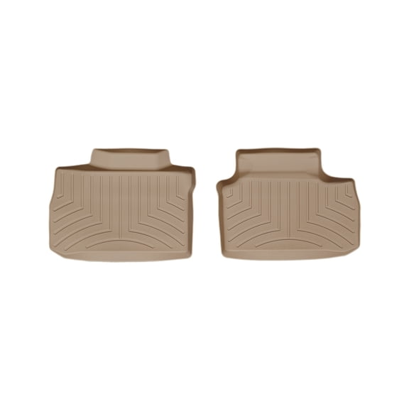 WeatherTech Custom Fit FloorLiners compatible with 300, Charger, Magnum - 2nd Row (2-Piece Liner), Tan