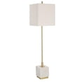 thumbnail image 6 of Maklaine Contemporary Metal Marble and Fabric Buffet Lamp in Brass/Gold, 6 of 7