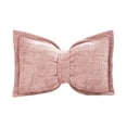 thumbnail image 2 of Dimensional Bow Shaped Lumbar Pillow Vintage Textured Decorative Waist Cushion Soft Throw Pillow for Sofa Bedroom Living Room Scandinavian Home Decor, 2 of 6